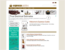 Tablet Screenshot of espressoguides.com